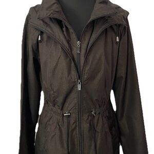 Jones New York Brown lightweight/Rain Jacket Sz Extra Small